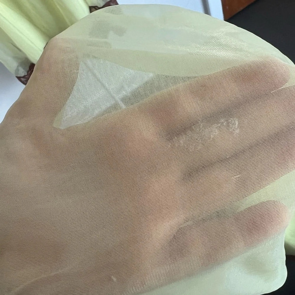 1960s Vanity Fair Butter Yellow Babydoll Nightgown, Medium - Picture 7 of 10